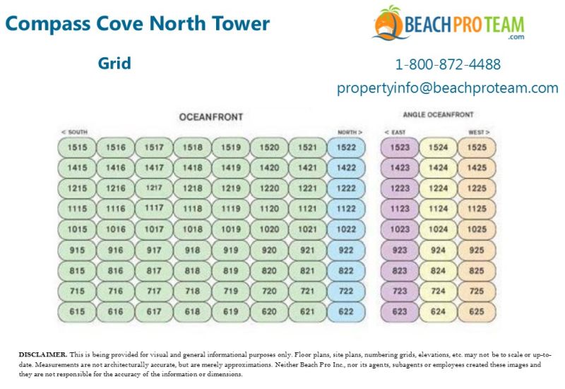 Compass Cove North Tower North Tower Grid